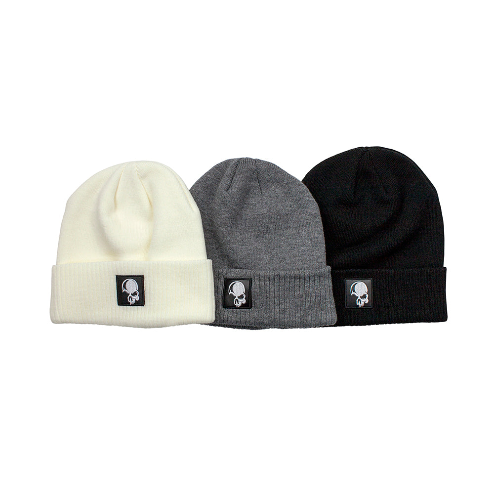 skullU Beanies - White - skullU