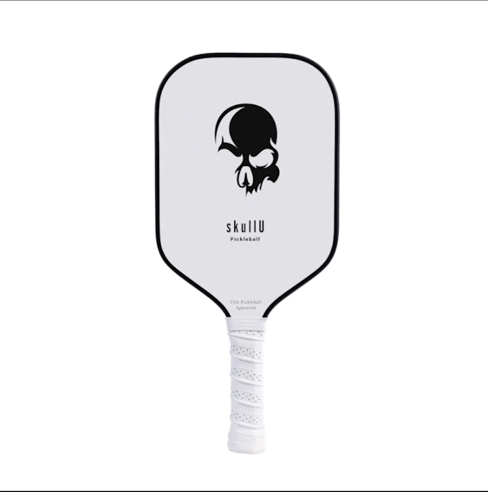 skullU Pickleball - White